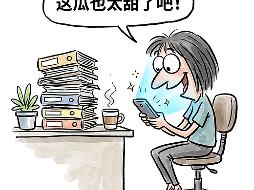 原来吃瓜不是摸鱼，是大脑在发奖励