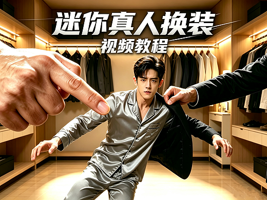 复刻迷你真人换装视频效果（附提示词）