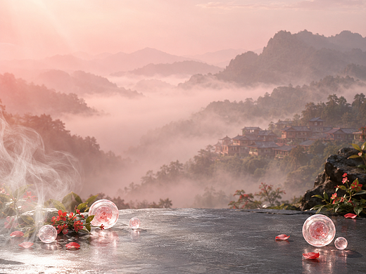 山间背景（个人主页-ZNzQxNDI2ODg=） - AI作品 - 站酷设计师马那原创素材 - 站酷ZCOOL