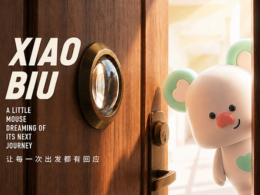 一只向往旅行的小鼠 | 陪伴型 IP「小biu」