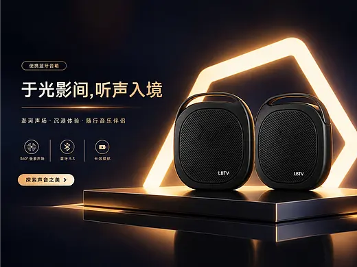 便携蓝牙音响电商产品广告视频TVC