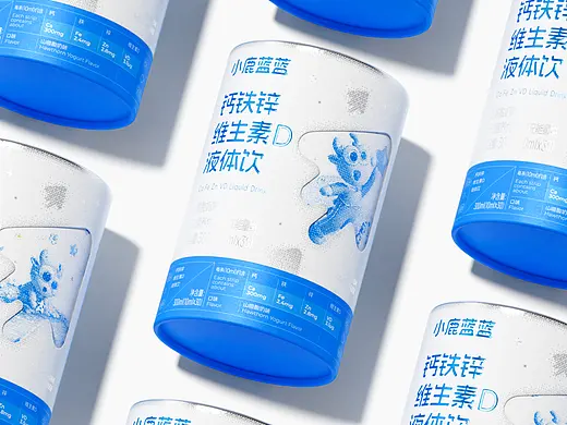 遇义设计丨小鹿蓝蓝 液体饮包装设计丨一转眼就长大了
