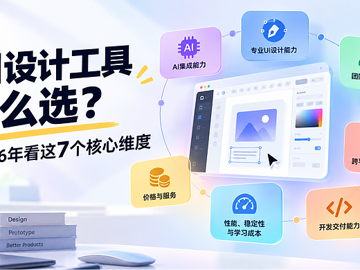 挑选UI设计工具看这7个维度，5款主流产品一次讲清