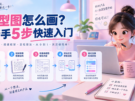 【PM入门】30分钟上手画原型:5步法+5坑+组件/标注/命名进阶