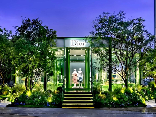 迪奥法式花园快闪店美陈设计：4维度拆解都市商圈-肆墨设计