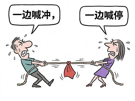 纠结的时候，你脑子里真的在拔河