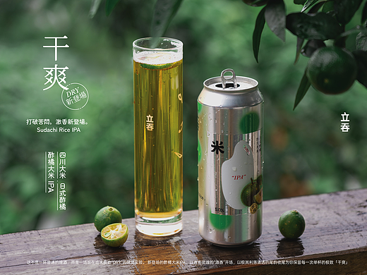 立吞 酢橘大米IPA 精酿啤酒包装