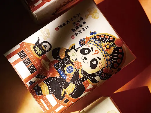 皮影风茶叶包装设计|四川盖碗茶