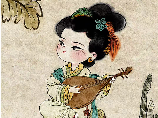 水墨仕女