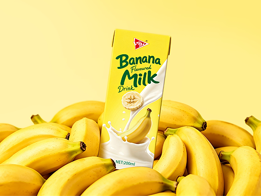 唯久 VIJU｜清爽香蕉风味乳饮品包装设计