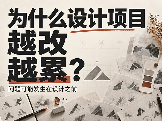 为什么设计项目越改越累？问题可能发生在设计之前