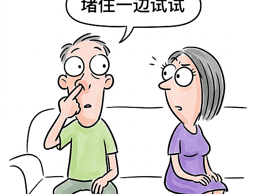 堵住一边鼻子试试！呼吸了一辈子，一直只用了一个鼻孔