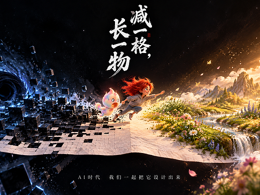 原创短片《减一格，长一物》AI时代，我们一起设计