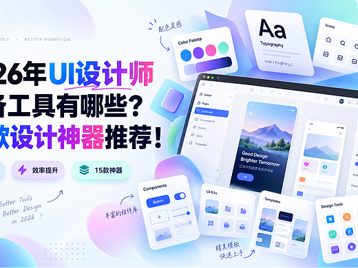 【设计师工具箱】2026 UI全链路15款:从画界面到管规范一次配齐