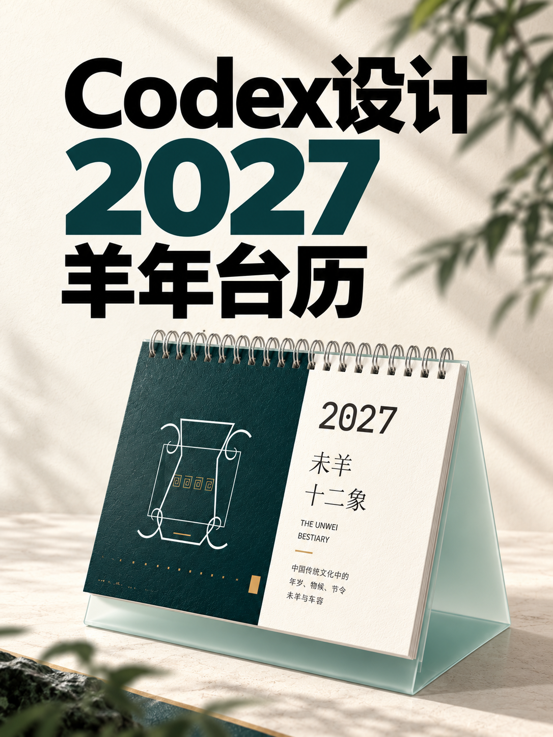 Codex设计2027羊年台历｜从创意到可打印成品。| Codex、ChatGPT、2027羊年台历、（图ZMTU5Mzc2MjQ=） - 教程 - 站酷设计师雨田侃设计原创素材 - 站酷ZCOOL