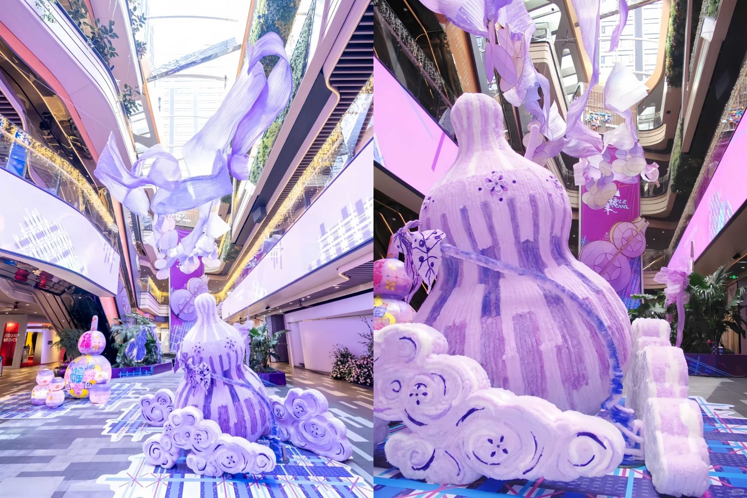 紫韵流光：长沙商场沉浸式美陈的叙事与体验逻辑-肆墨设计（图ZMTU5Mzc2NDg=） - 观点 - 站酷设计师新锐策展设计圈原创素材 - 站酷ZCOOL