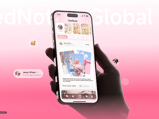 【UI/UX设计】RedNote Global 伴生出海设计