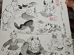 十一出门露营🏕️一天画了十五张妖怪速写