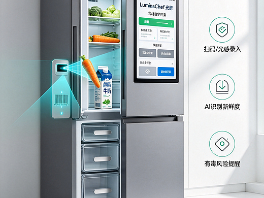 光标录入·AI食材检测智能冰箱(2)（个人主页-ZNzQyMjk4MjA=） - 电子产品 - 站酷设计师Hello小甜熊原创素材 - 站酷ZCOOL