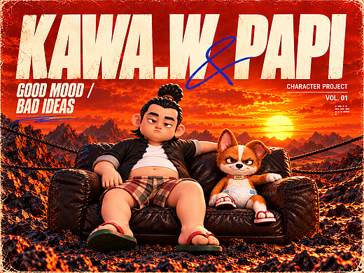 KAWA.W & PAPI 丨 IP形象设计