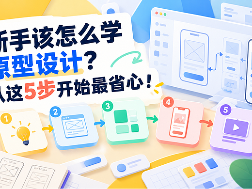 教程看了一堆还是不会画原型？5步学习路径帮你从0到1走通