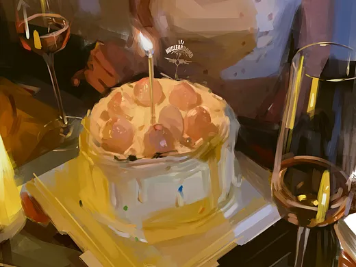 她 厚涂作品