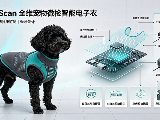 全维宠物微检智能电子衣服(1)（个人主页-ZNzQyMzYxMjQ=） - 电子产品 - 站酷设计师Hello小甜熊原创素材 - 站酷ZCOOL