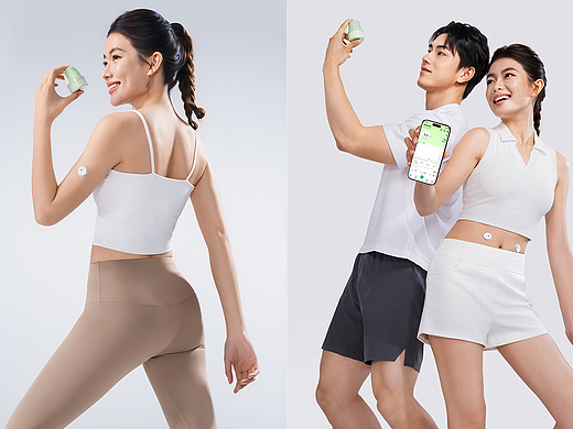 妍物集X 微泰 | 动态血糖仪模特人像商业户外广告拍摄