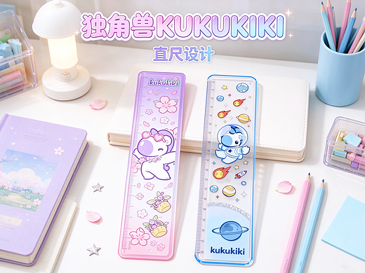 纯真烂漫—独角兽KUKUKIKI直尺设计
