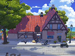 《魔女宅急便》同人场景