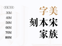 字美字库-新字体发布《字美刻本宋家族》