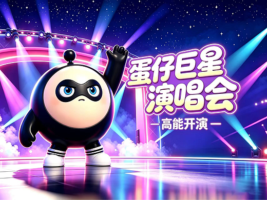 [AIGC]蛋仔小剧场：蛋仔巨星演唱会！