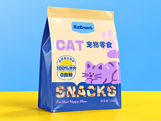 宠物零食包装设计-猫粮包装设计 