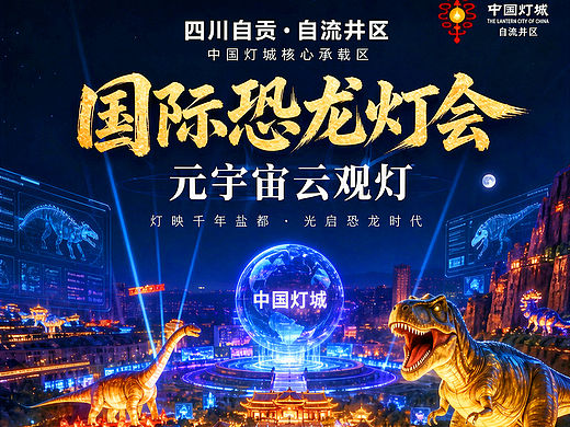 四川自贡《国际恐龙灯会・元宇宙云观灯》（个人主页-ZNzQyNzgxOTY=） - 商业空间设计 - 站酷设计师设计风向标陈涛原创素材 - 站酷ZCOOL