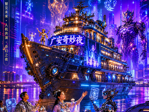 四川《广安奇妙夜》国内首个奇幻 AI 演艺交互沉浸（个人主页-ZNzQyNzgzMjA=） - 商业空间设计 - 站酷设计师设计风向标陈涛原创素材 - 站酷ZCOOL