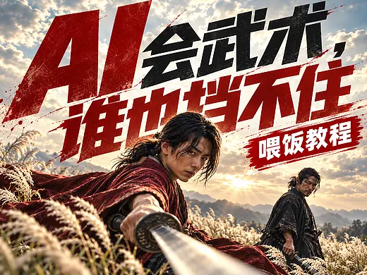 AI会武术，谁也挡不住，武打片怎么做？【喂饭教程】