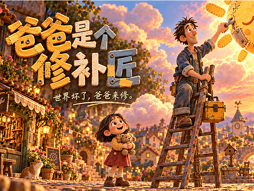 《爸爸是个修补匠》｜AI黏土动画短片