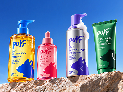 PURR｜宠物清洁护理品牌包装设计