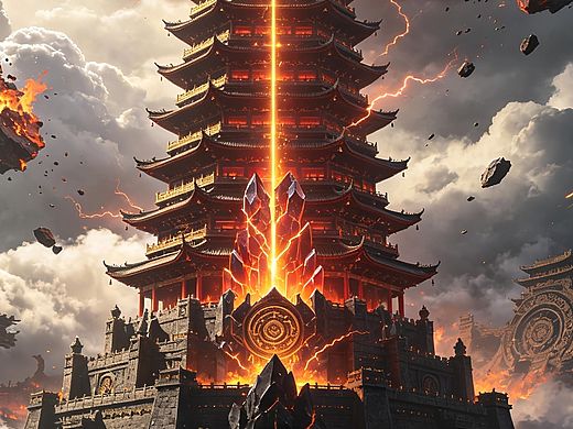 #镇系臻宝··镇世塔寨·通天·彻地·镇世间（个人主页-ZNzQyOTE4MTI=） - 单幅漫画 - 站酷设计师幻故事原创素材 - 站酷ZCOOL