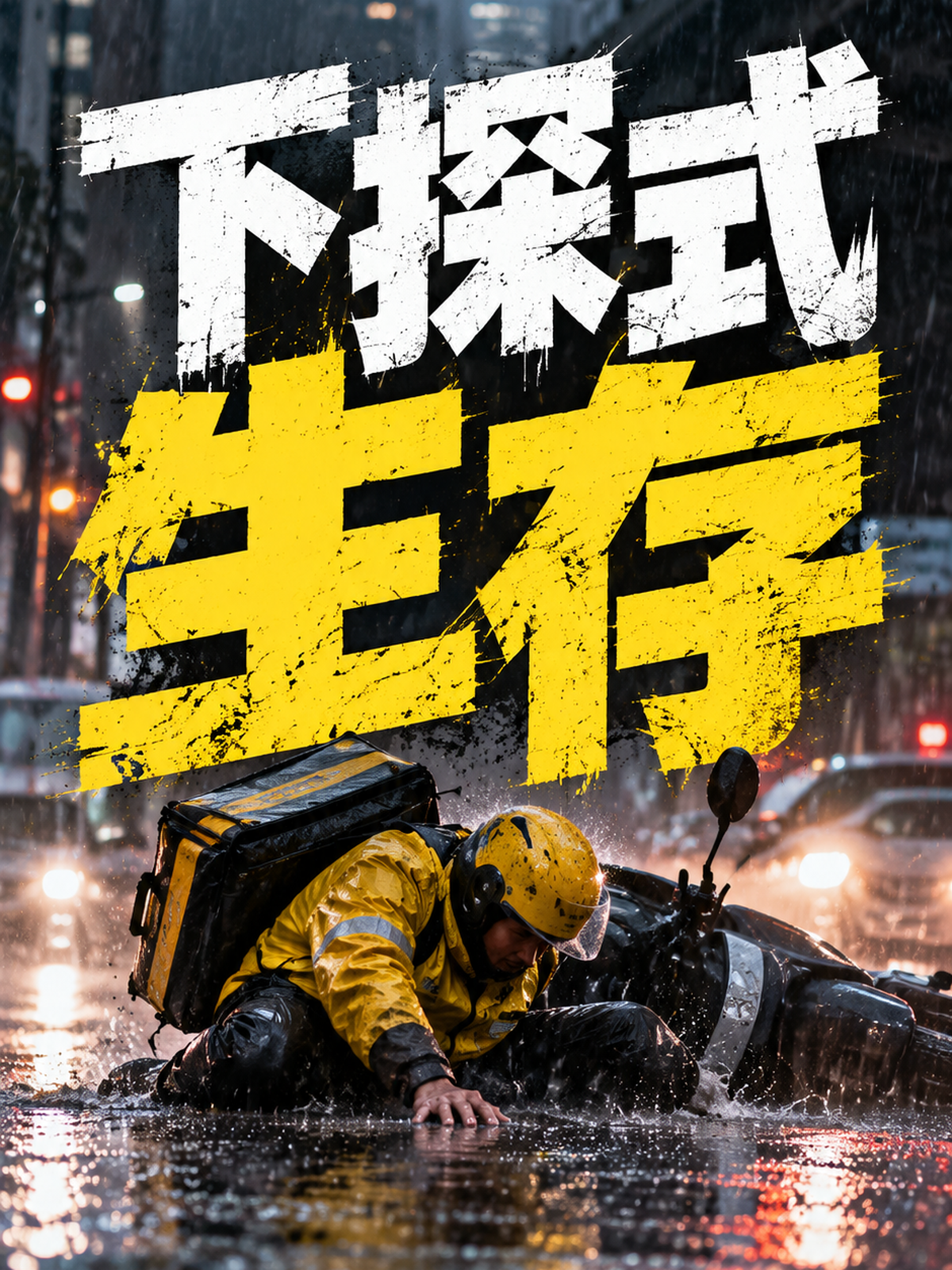 下探式生存！你以为的退路，可能是更残酷的现实。 | 下探式生存 | 失业危机| 职场焦虑（图ZMTU5NzM1NDQ=） - 教程 - 站酷设计师雨田侃设计原创素材 - 站酷ZCOOL