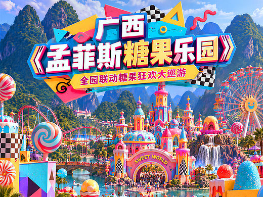 广西《孟菲斯糖果乐园》大型沉浸式游乐园🎠（个人主页-ZNzQzMDkyNjQ=） - 商业空间设计 - 站酷设计师设计风向标陈涛原创素材 - 站酷ZCOOL