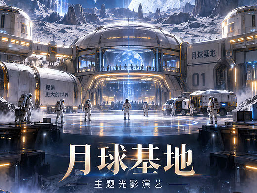 广东珠海太空中心｜把火星基地搬进现实✨永不落幕的航（个人主页-ZNzQzMTEyNDA=） - 商业空间设计 - 站酷设计师设计风向标陈涛原创素材 - 站酷ZCOOL