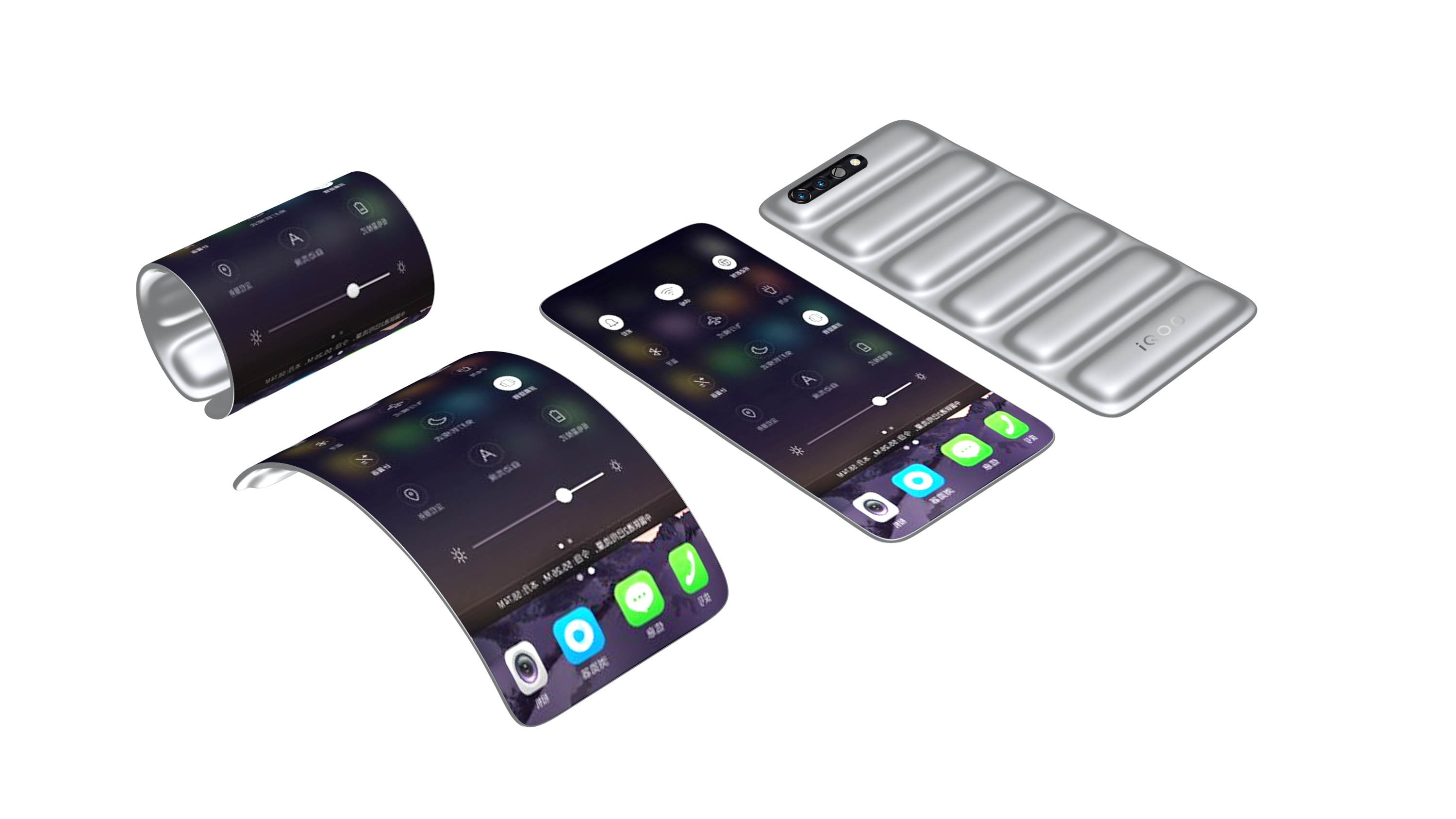 模块化可弯曲手机