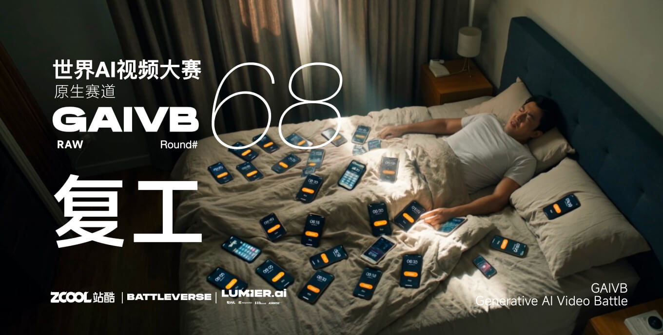 站酷 x BATTLEVERSE 世界AI视频大赛 Vol.68 复工
