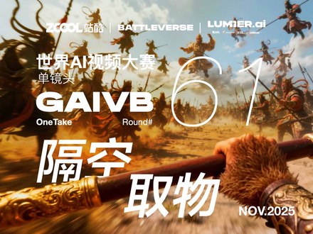 站酷 x BATTLEVERSE 世界AI视频大赛 Vol.61 隔空取物