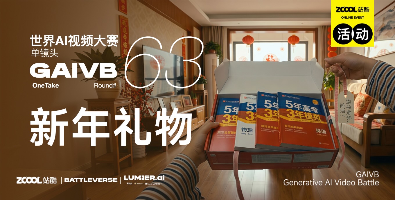 站酷 x BATTLEVERSE 世界AI視頻大賽 Vol.63 新年禮物