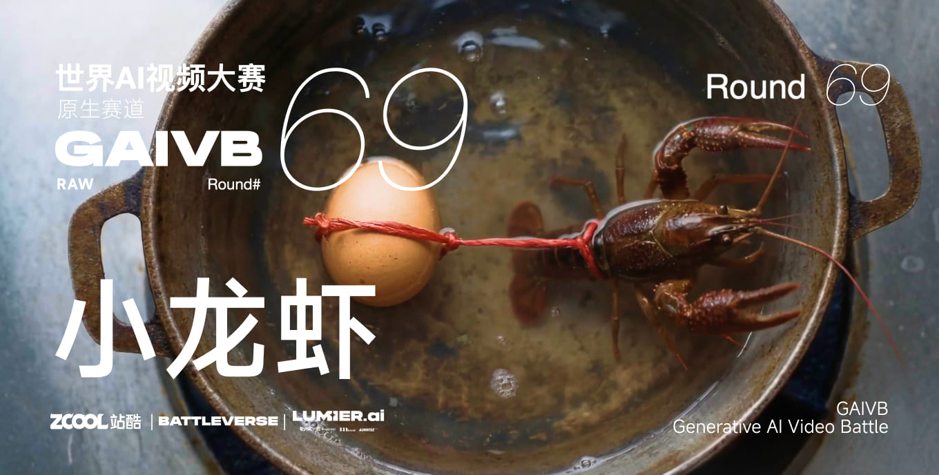 站酷 x BATTLEVERSE 世界AI視頻大賽 Vol.69 小龍蝦