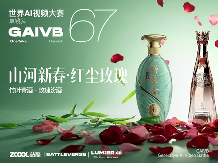 站酷 x BATTLEVERSE 世界AI視頻大賽 Vol.67 山河新春·紅塵玫瑰