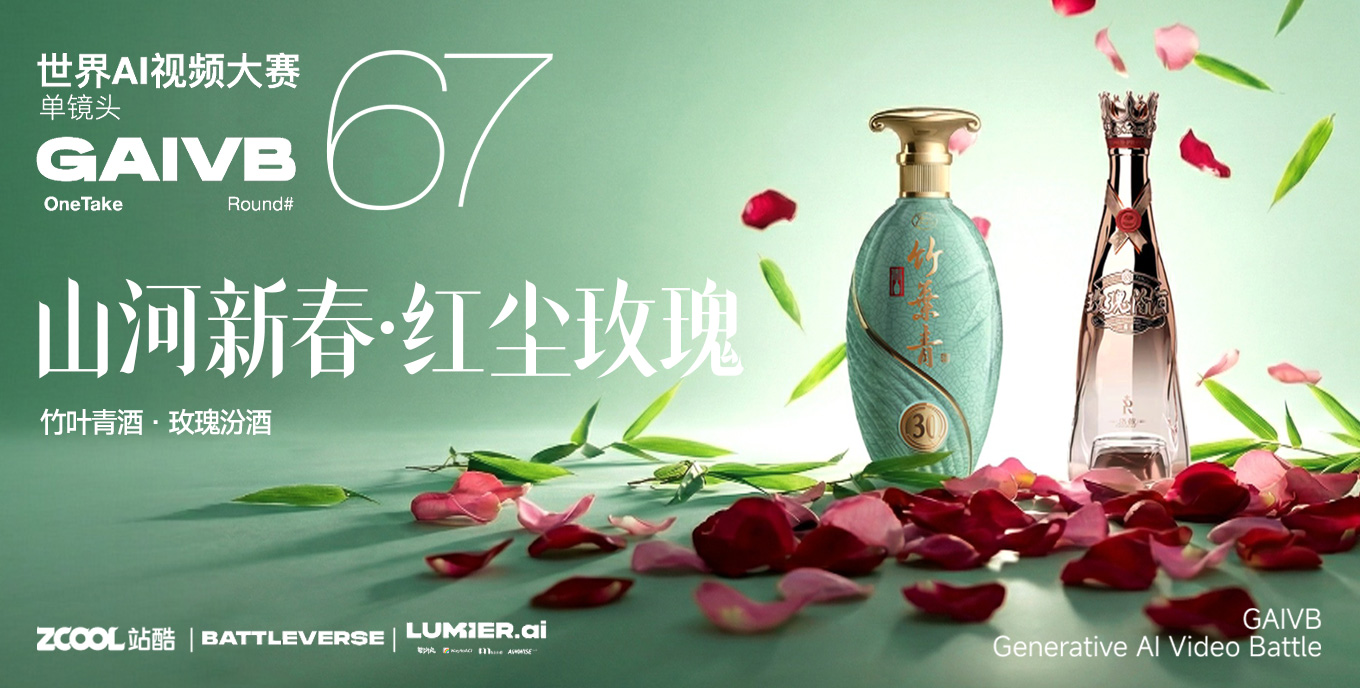站酷 x BATTLEVERSE 世界AI視頻大賽 Vol.67 山河新春·紅塵玫瑰