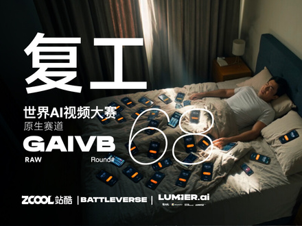 站酷 x BATTLEVERSE 世界AI视频大赛 Vol.68 复工